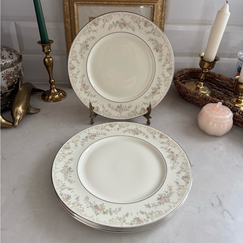 Vintage ROYAL DOULTON The Romance Collection DIANA Dinner Plates Set of 4